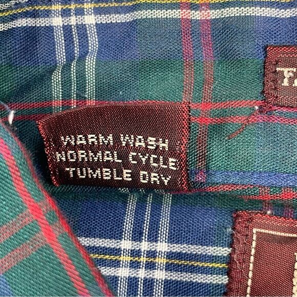 Levis Shirt Mens Large Plaid Thin Lightweight Summer Tailored For Men USA VTG - Picture 14 of 16